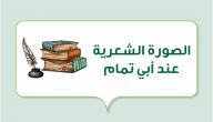 الصورة الشعرية عند أبي تمام