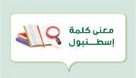 معنى كلمة إسطنبول صورة مقال معنى كلمة إسطنبول