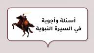 أسئلة وأجوبة في السيرة النبوية صورة مقال أسئلة وأجوبة في السيرة النبوية