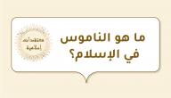 صورة مقال ما هو الناموس في الإسلام؟
