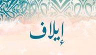 معنى اسم إيلاف في المنام صورة مقال معنى اسم إيلاف في المنام