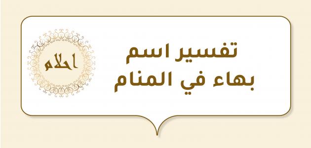 تفسير اسم بهاء في المنام صورة مقال تفسير اسم بهاء في المنام