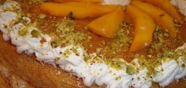 طريقة عمل تورتة الكنافة طريقة عمل تورتة الكنافة